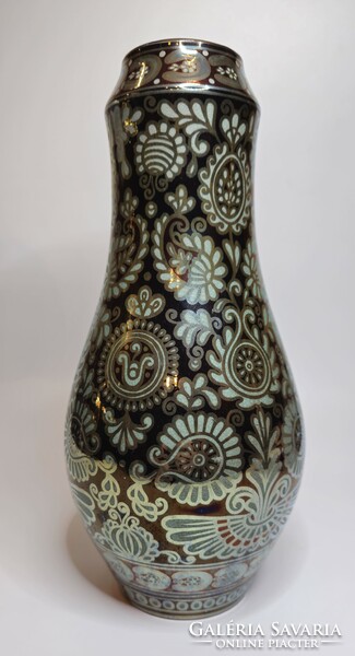 Zsolnay vase with millennium decor