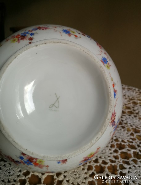 Drasche nagyméretű fedeles porcelán gömb