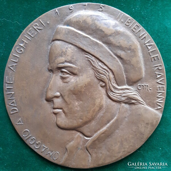 Mária Osváth: dante Alighieri, 1975, bronze relief