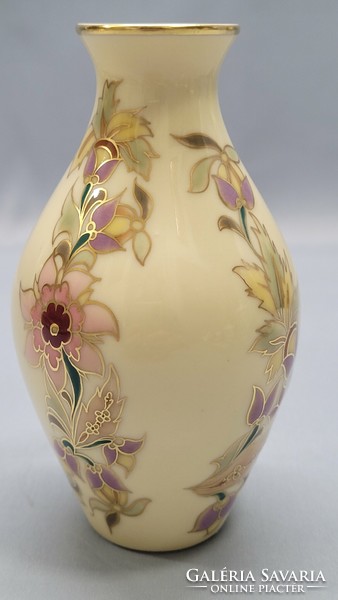 Zsolnay hand painted porcelain vase