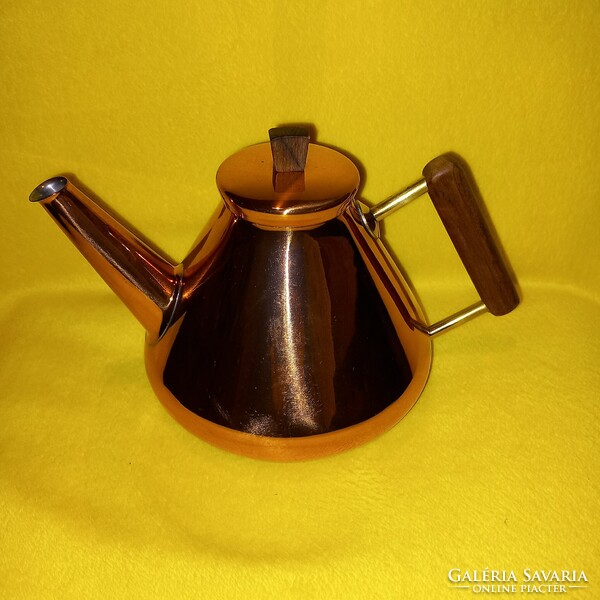 Art deco style, copper coffee pourer, jug.