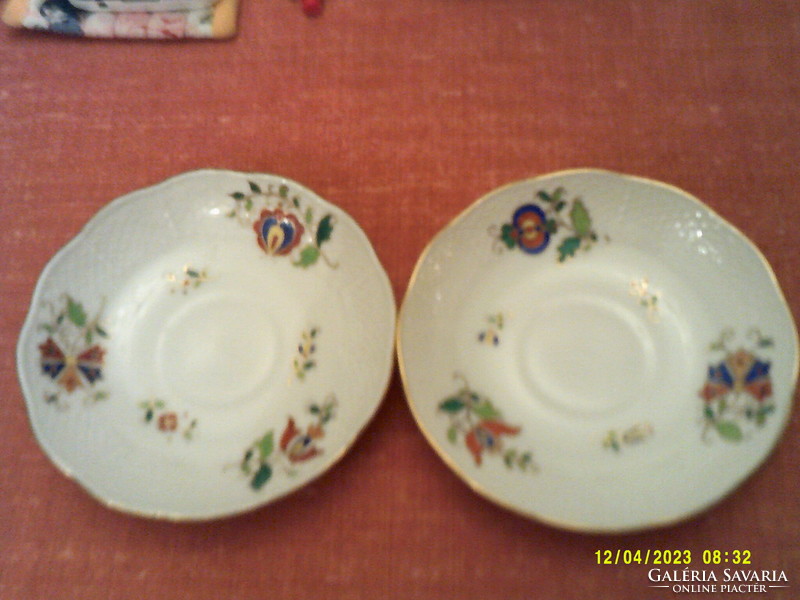 2 pcs. Herend coffee cup coaster, rare (motifs hongrois) - mhg - Hungarian pattern.