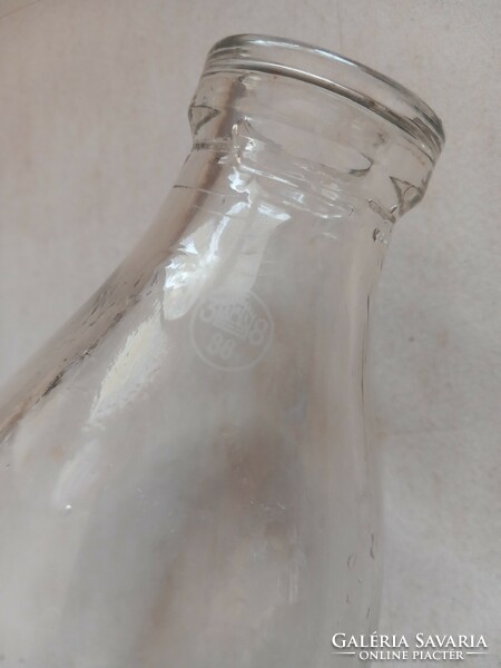 Pál Bakony dairy farm of Gróf Rédei Esterházy antique 1 liter milk bottle