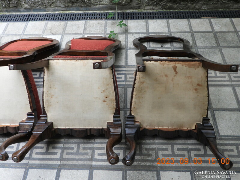 4 darab neoreneszánsz stílusú szék