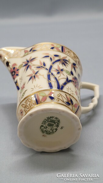 Zsolnay porcelain coffee and mocha milk spout with bamboo pattern