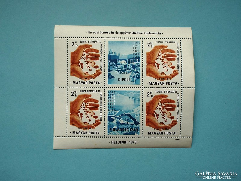 (B) 1973. Ebéek i. - Helsinki block** - (cat.: 400.-)