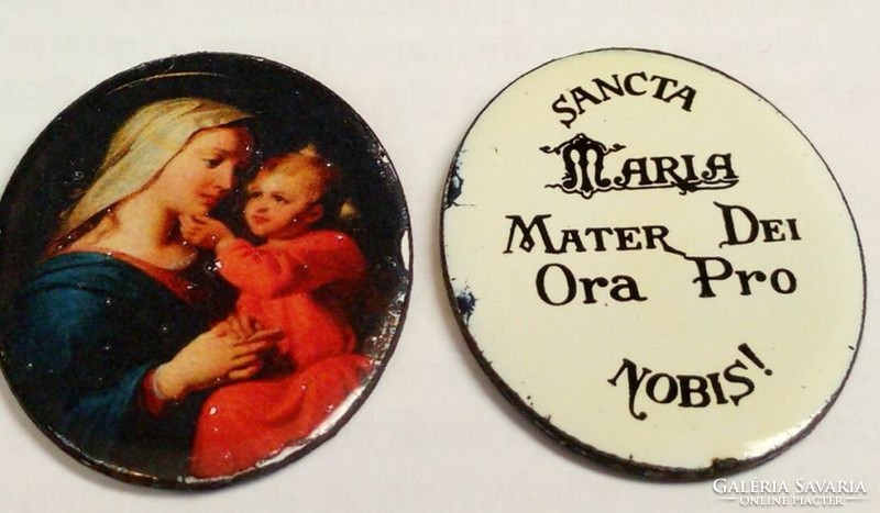 Retro catholic fire enamel pendant selection, same price with varied holy images. 30X40mm.