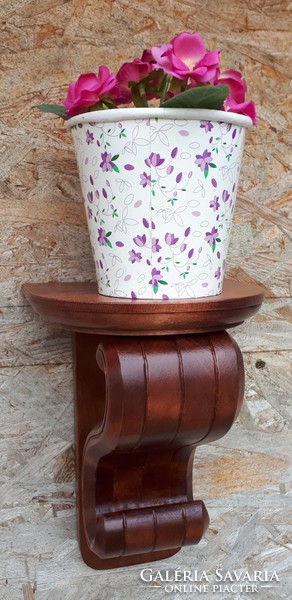 Console flower stand wooden flower stand carved flower stand wooden gifts flower wall shelf