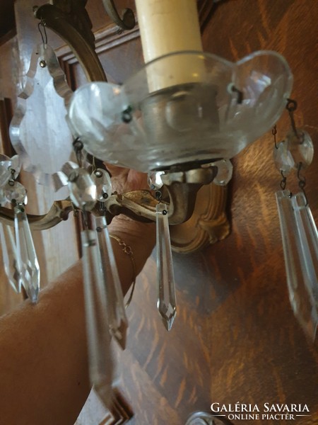 Old 2-arm wall arm lamp