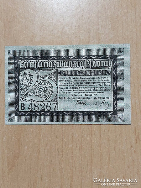 German 25 pfennig 1919 notgeld
