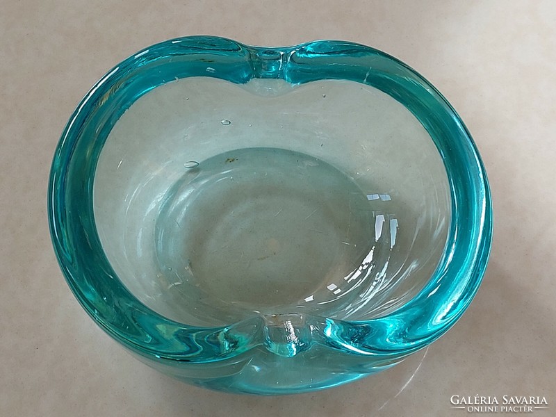 Retro glass ashtray old ashtray