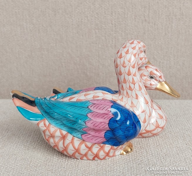 A perfect gift! Herend scaly duck pair vh pattern - in perfect condition!