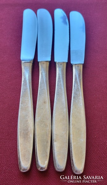 4db ezüstözött kés 90 27 jelzéssel WMF rozsdamentes pengével evőeszköz ezüst színű