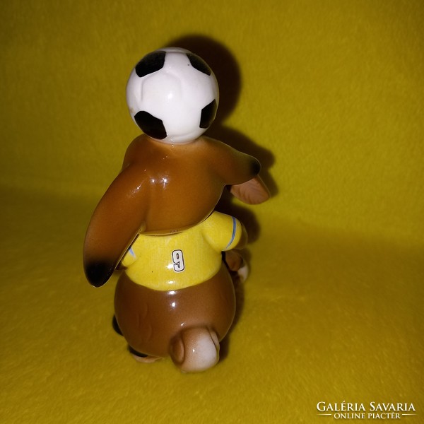 " Goebel "  3 és 9, két focista nyúl. Porcelán figura.