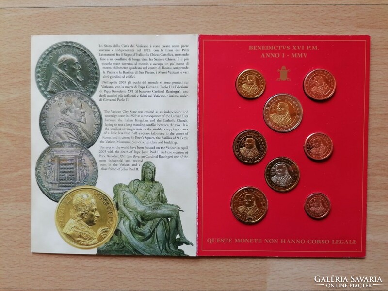 Vatikán próba Euro sor  2005   XVI. Benedek