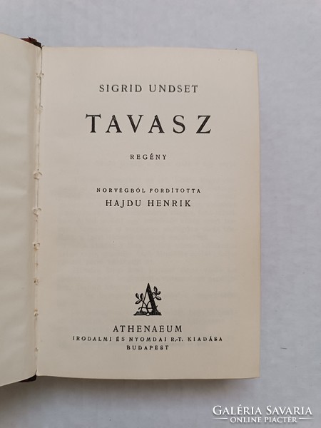 Sigrid Undset: Tavasz