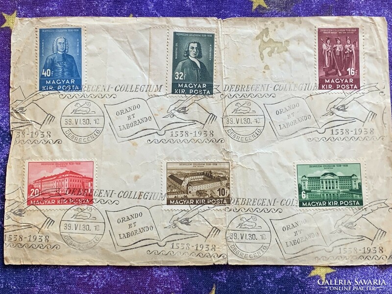 Historical tableau of stamps from Debrecen !!!