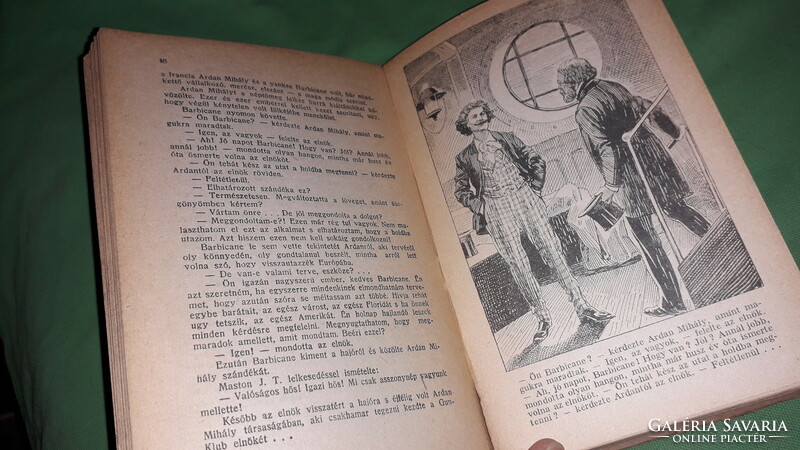 1900. Gyula Verne : journey to the moon/journey around the moon book according to the pictures Hungarian circle. Newspaper
