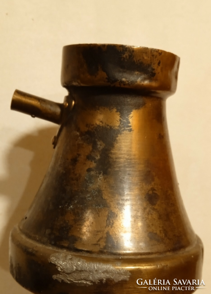 Turkish, copper coffee pot, finja, spout