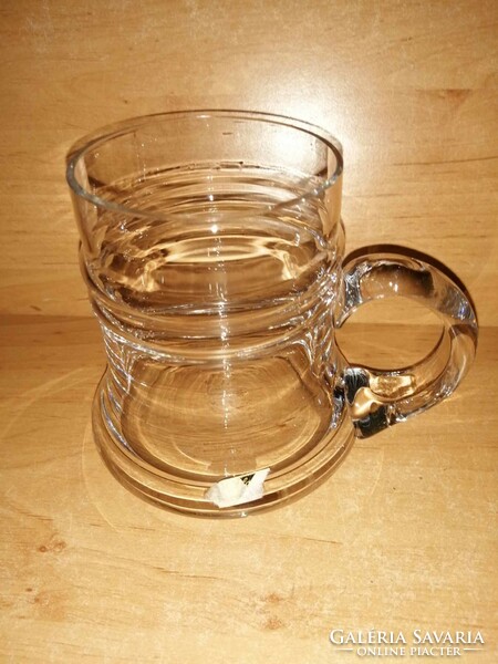 Glass beer mug with a nice shape (10/k)