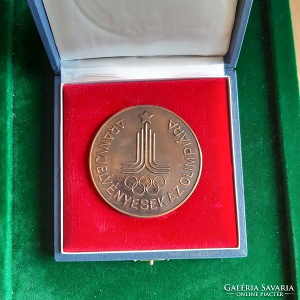 Moscow, xxii. Summer Olympics 1980, medal in original box
