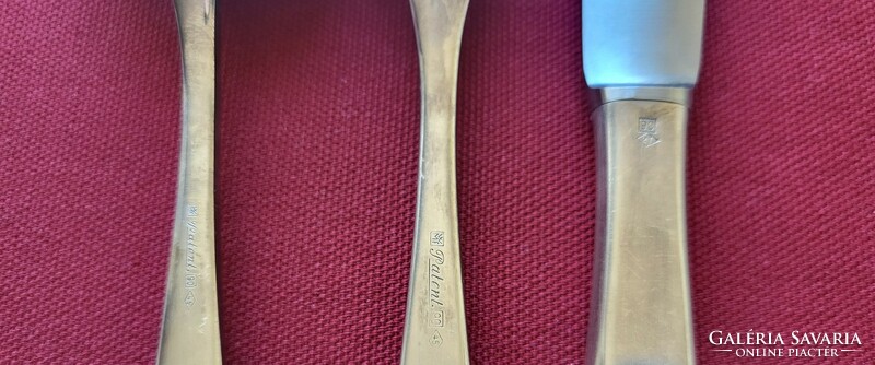 WMF Patent 90 45 jelzéssel ezüstözött evőeszköz kanál kés villa ezüst színű