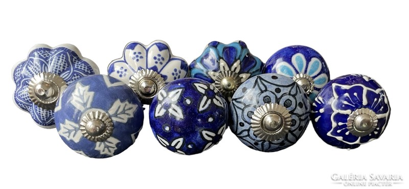 Vintage style porcelain furniture knob set (8 pieces)