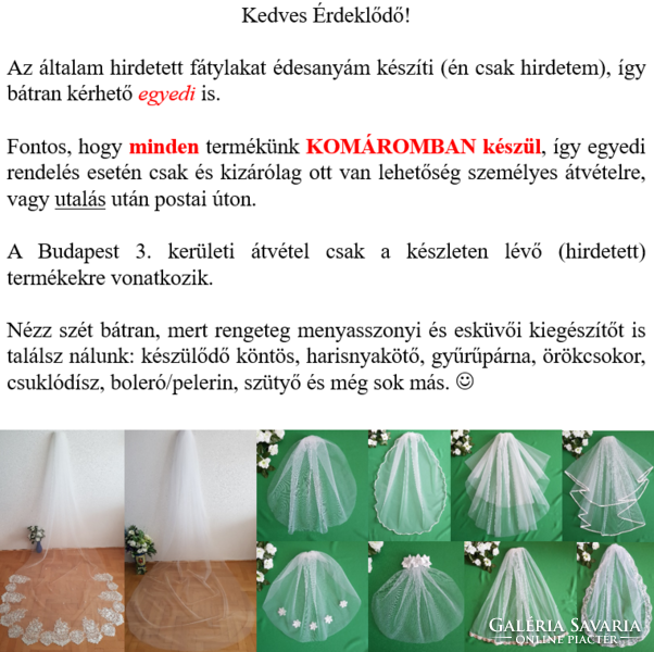 New Handmade 1 Ply Lace Edge Ecru Bridal Veil 3 Meters (95.2)