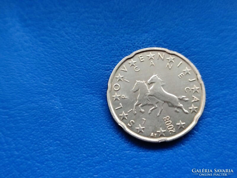 Slovenia 20 euro cent 2008 ! Horse! Ouch! Rare!