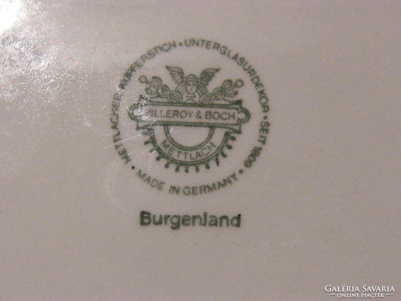 VB Villeroy&Boch Burgenland kistányér, süteményes tányér