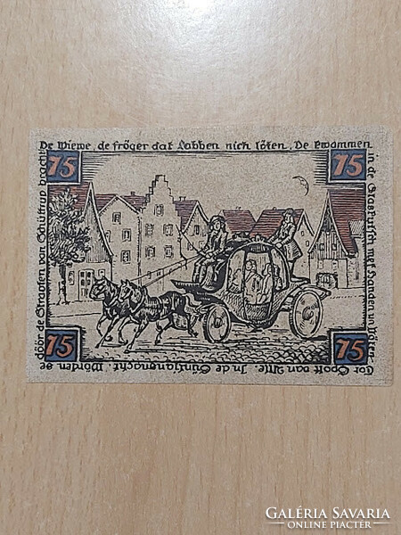 NÉMET 75 PFENNIG 1921  NOTGELD