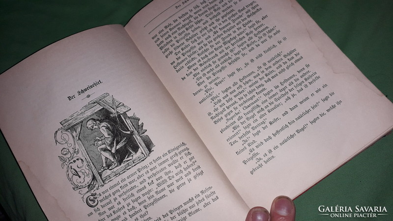 1895.H. C. Andersen teljes tündérmeséi képes német gótbetűs mese könyv a képek szerint  Abel& Müller