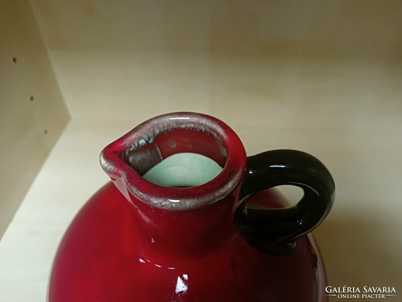 Zsuzsa Szombath black-red glazed ceramic