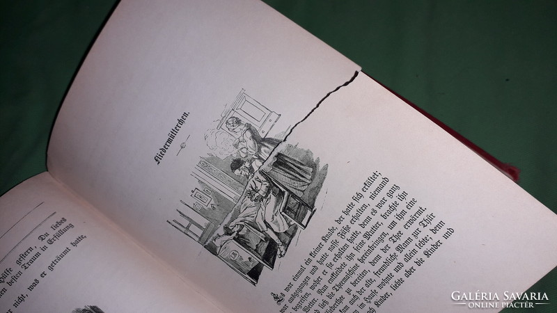 1895.H. C. Andersen's complete fairy tales picture book in German Gothic letters according to the pictures abel& müller