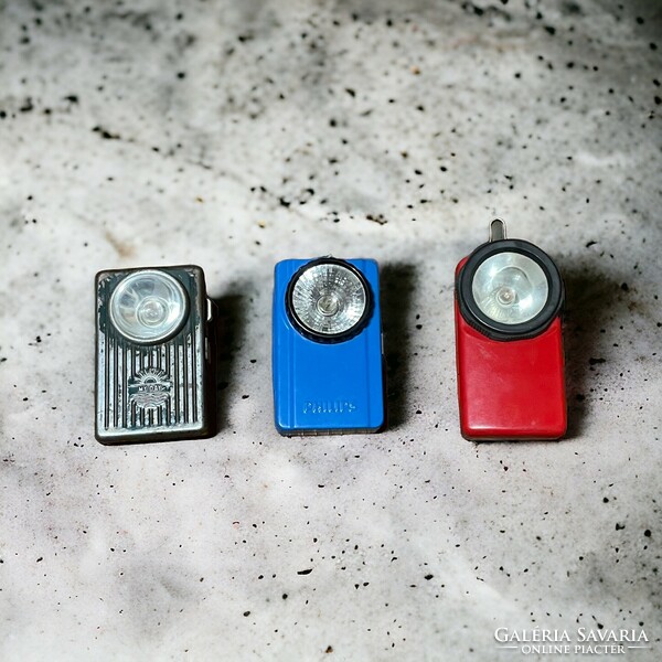 3 retro, loft design flashlights in one