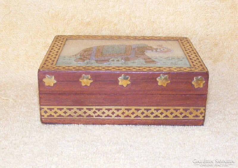 Elephant wooden box