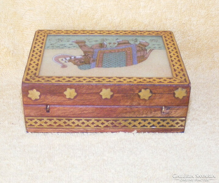 Elephant wooden box