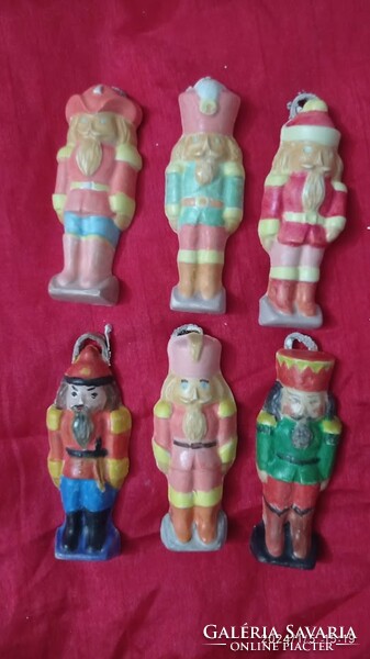 Painted plaster soldiers, lead soldier Christmas tree decorations