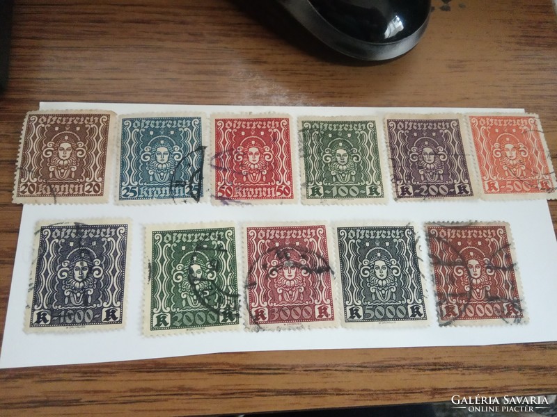 1922-24 Ausztria postai bélyegek Első Köztársaság