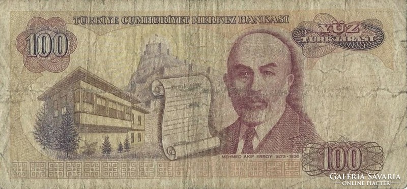 100 lira 1970 Törökország 1.