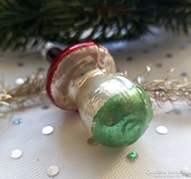 Retro small mushroom Christmas tree ornament 5.5X3cm