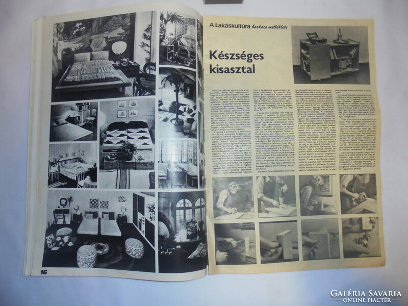 Lakáskultúra 1976 február - régi magazin, újság - akár születésnapra