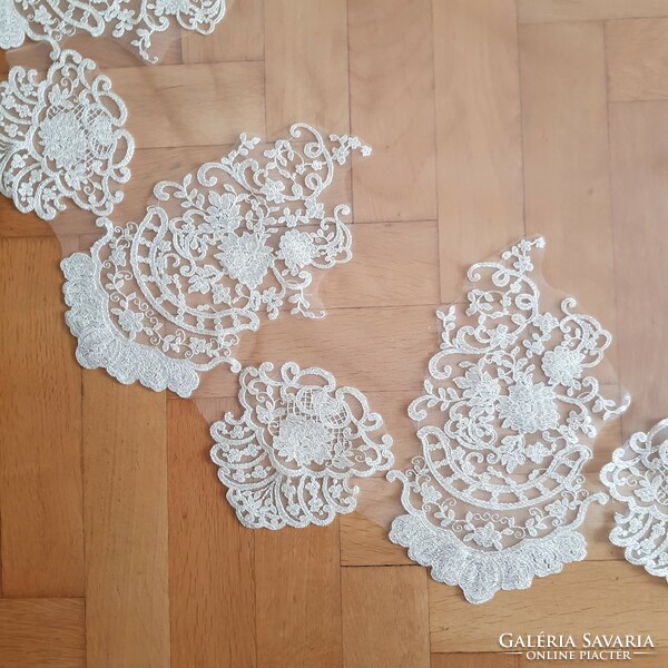 New Handmade 1 Ply Lace Edge Ecru Bridal Veil 3 Meters (95.2)