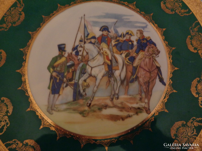 Altwien decorative plate commemorating Napoleon's Battle of Friedland