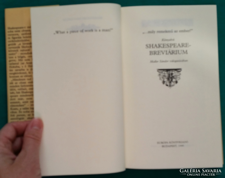 'William Shakespeare: bilingual Shakespeare breviary> wisdom, aphorisms, Hungarian - English
