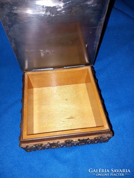 Sándor Móga industrial art marked red copper bronze box gift box