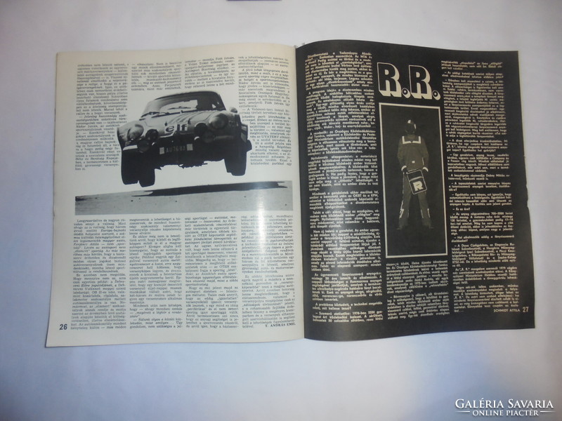 Autósélet Képes Magazin - 1977 - régi magazin, újság - akár születésnapra