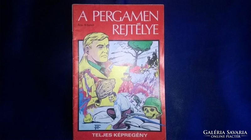 A pergamen rejtélye - fekete - fehér képregény