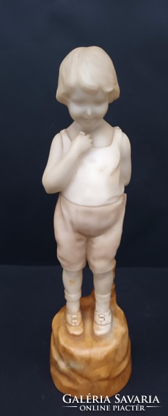 Antique goldscheider alabaster statue