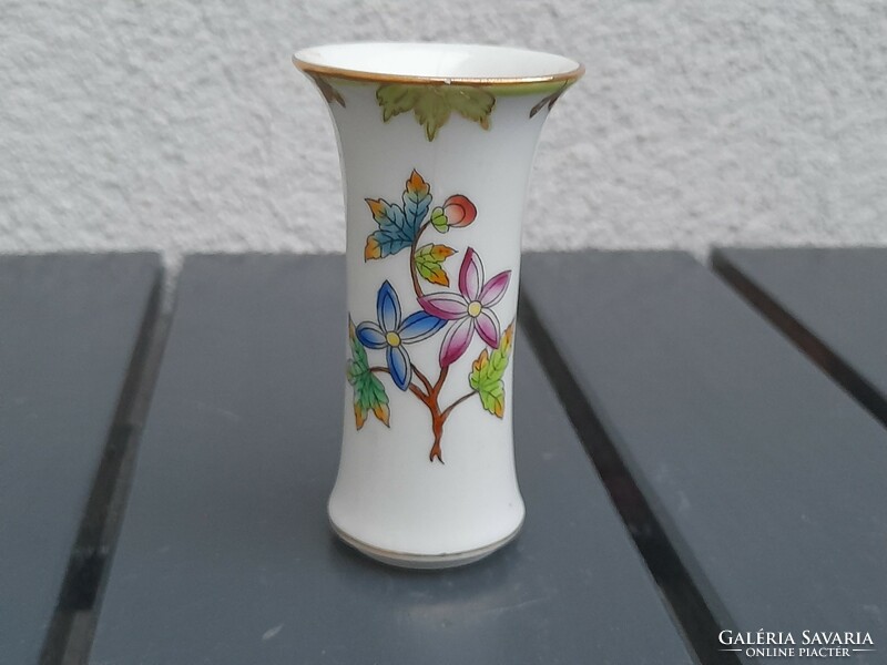 A patterned small vase by Victoria Herend